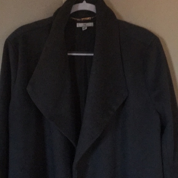 Large 14/16 H by Halson grey lined shawl collar coat - Picture 3 of 3